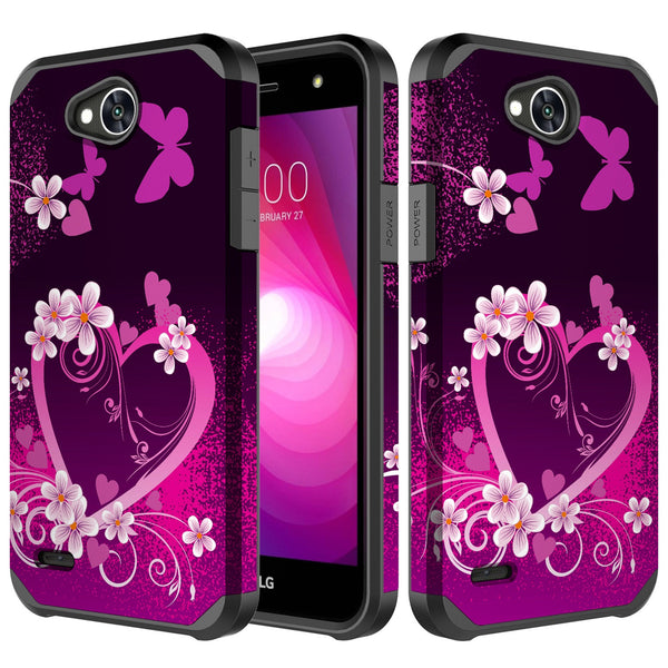 lg x power 2 hybrid case - heart butterflies - www.coverlabusa.com