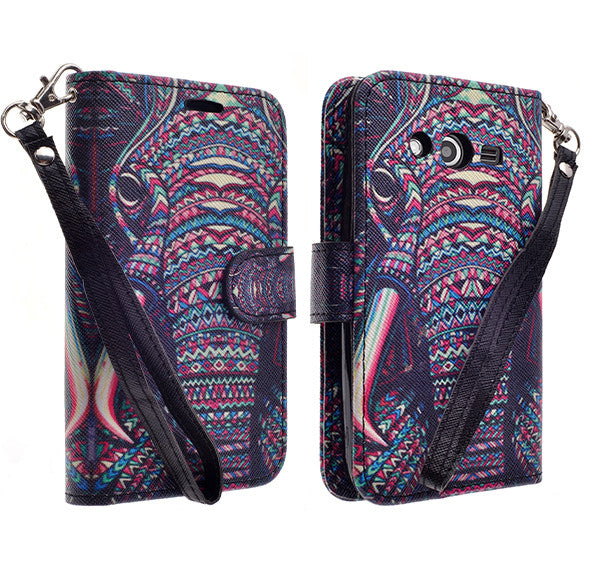 galaxy avant wallet case - tribal elephant - www.coverlabusa.com