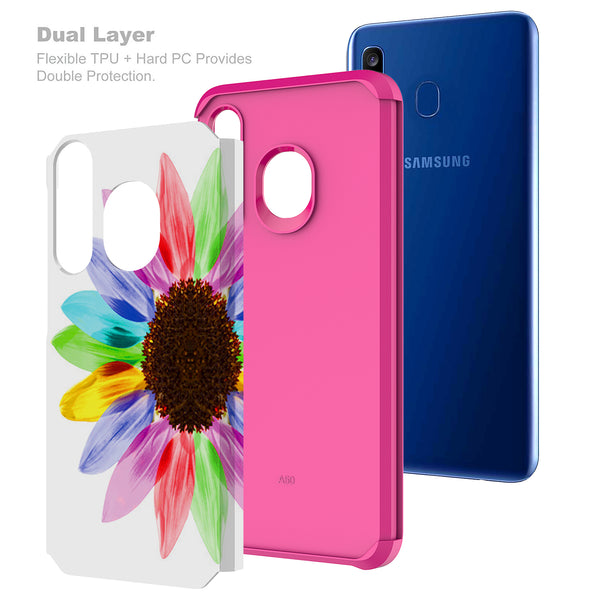 samsung galaxy a20 hybrid case - vivid sunflower - www.coverlabusa.com