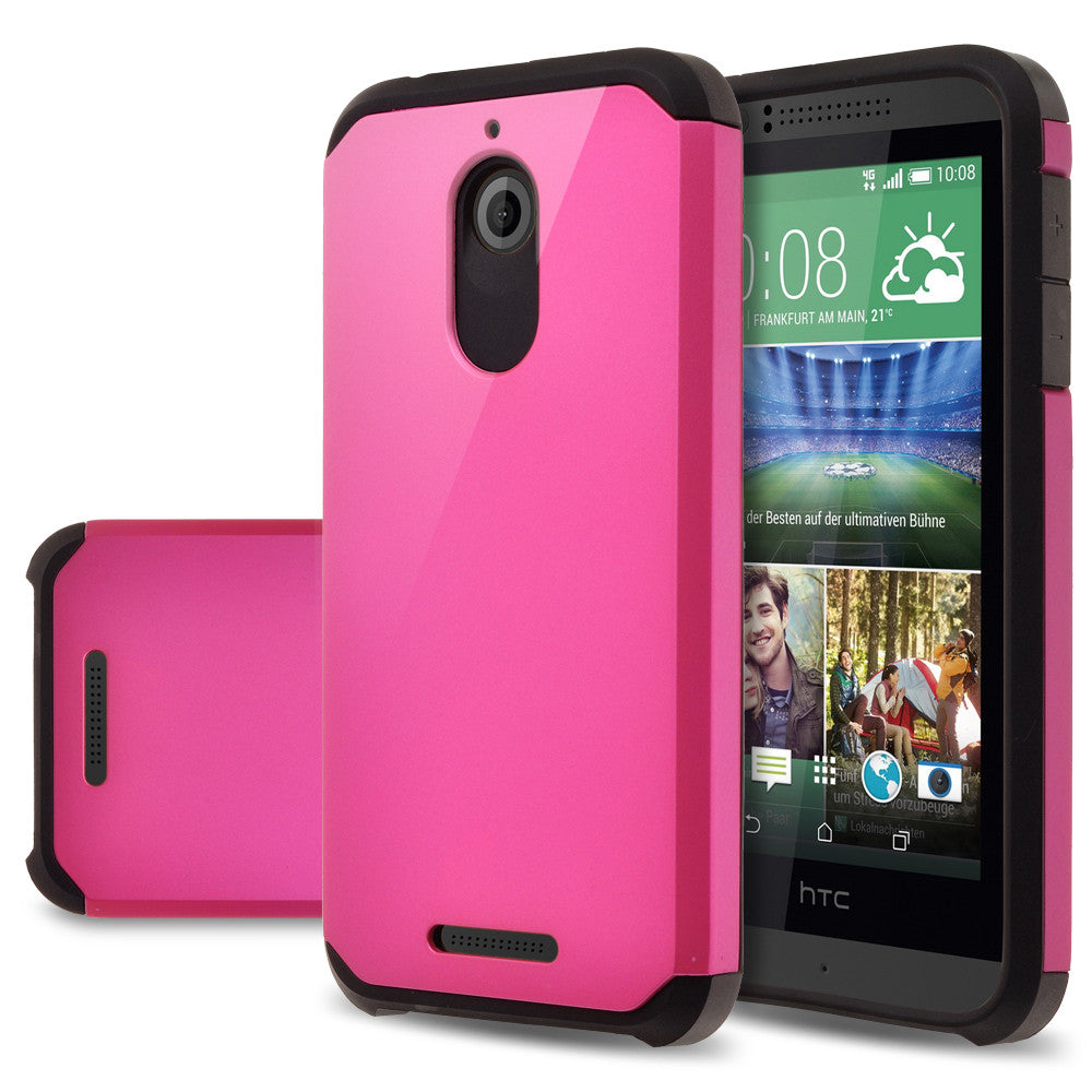 HTC Desire 510 Hybrid Case Cover - Hot Pink - www.coverlabusa.com