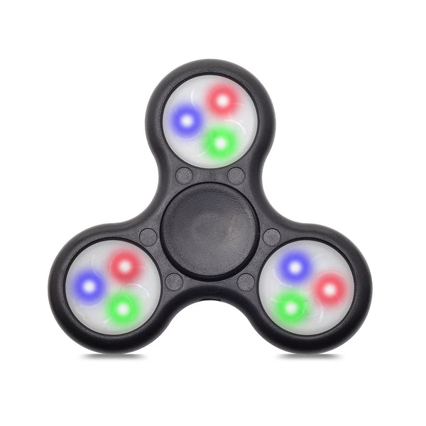 LED fidget spinner hand toy - black - www.coverlabusa.com