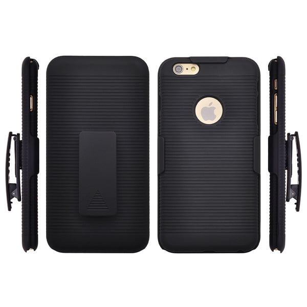 iPhone 6S / 6 combo holster shell case - bk - www.coverlabusa.com