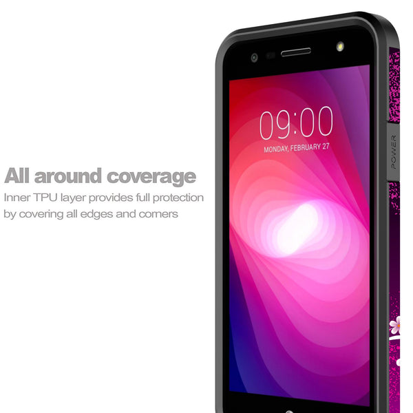 lg x power 2 hybrid case - heart butterflies - www.coverlabusa.com