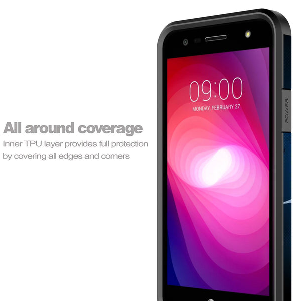 lg x power 2 hybrid case - blue butterfly - www.coverlabusa.com