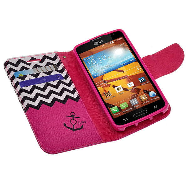 lg volt wallet case - hot pink anchor - www.coverlabusa.com