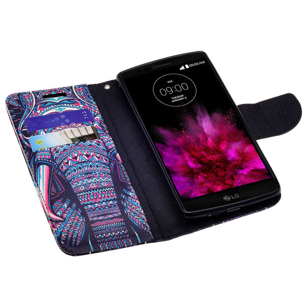 lg g flex 2 wallet case - tribal elephant - www.coverlabusa.com