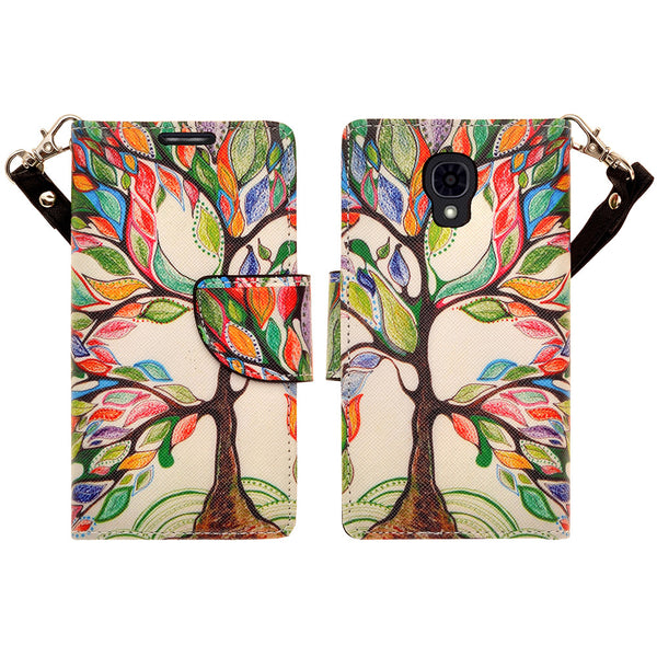 lg volt wallet case - colorful tree - www.coverlabusa.com