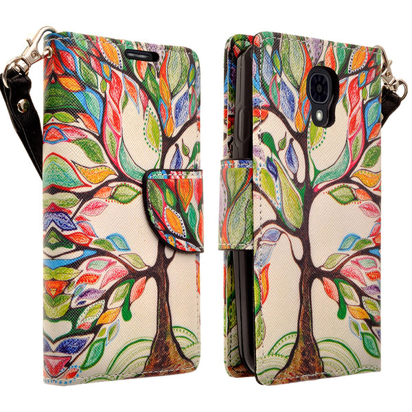 lg volt wallet case - colorful tree - www.coverlabusa.com