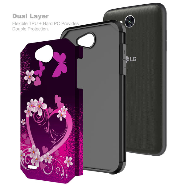 lg x power 2 hybrid case - heart butterflies - www.coverlabusa.com