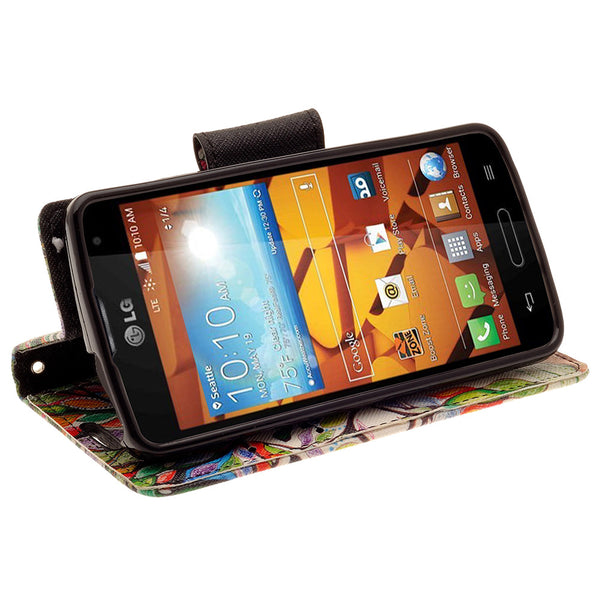 lg volt wallet case - colorful tree - www.coverlabusa.com