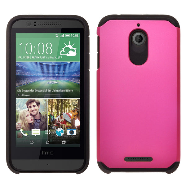 HTC Desire 510 Hybrid Case Cover - Hot Pink - www.coverlabusa.com
