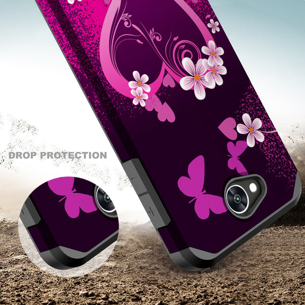 lg x power 2 hybrid case - heart butterflies - www.coverlabusa.com