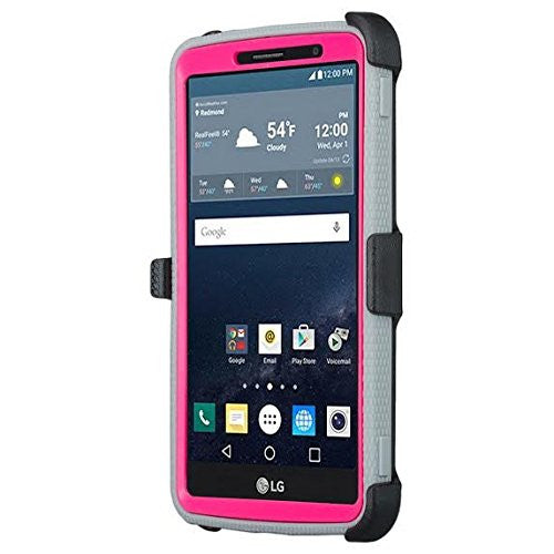 LG G Stylo Case, LG G Vista 2 Heavy Duty Case - Hot Pink - www.coverlabusa.com