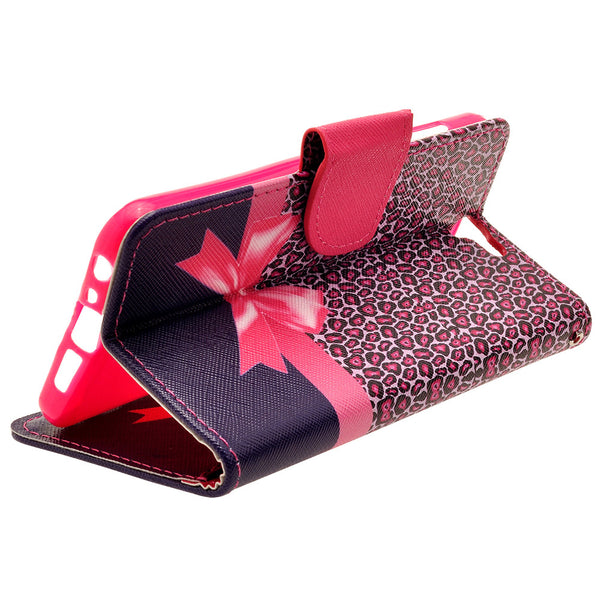 HTC One A9 leather wallet case - cheetah prints - www.coverlabusa.com