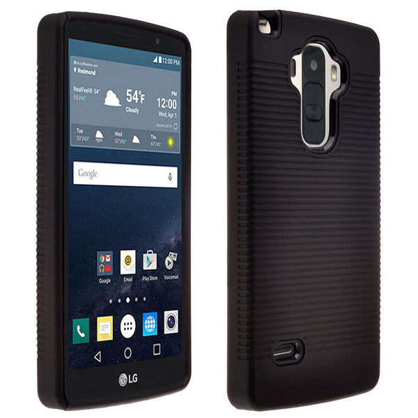 lg g stylo combo holster shell case - bk - www.coverlabusa.com