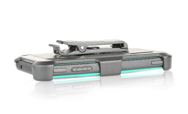 LG ARISTO holster case with screen protector - teal - www.coverlabusa.com