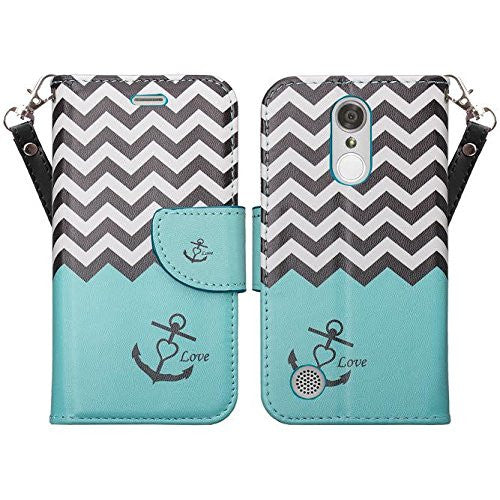 lg aristo leather wallet case - teal anchor - www.coverlabusa.com