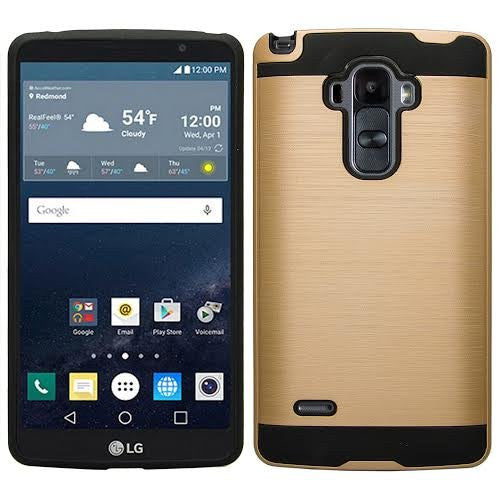 LG G Stylo Case, LG G Vista 2 Case - brush gold - www.coverlabusa.com