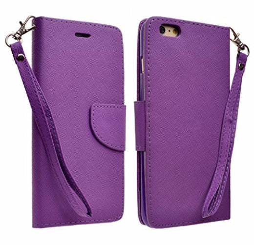 iphone 6s case, apple iphone 6 wallet case - purple - coverlabusa.com