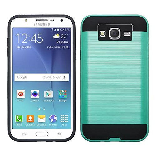 galaxy on5 hybrid case - brush teal - www.coverlabusa.com