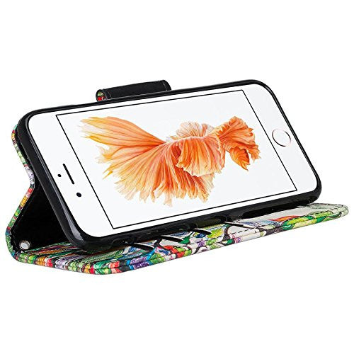 iphone 7 plus case, iphone 7 plus wallet case - vibrant tree - www.coverlabusa.com