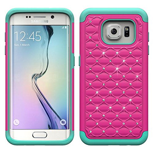 s7 edge case, diamond rhinestone hybrid - coverlabusa.com