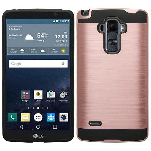 LG G Stylo Case, LG G Vista 2 Case - brush rose gold - www.coverlabusa.com