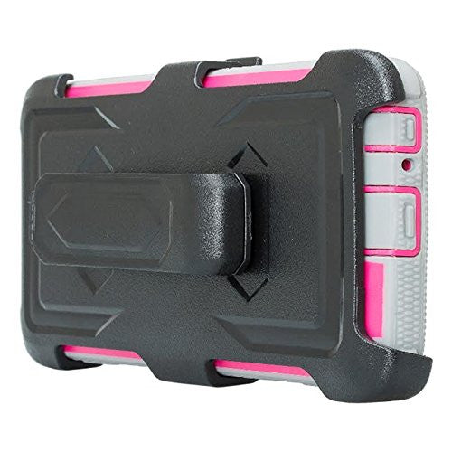 LG ARISTO holster case with screen protector - hot pink - www.coverlabusa.com