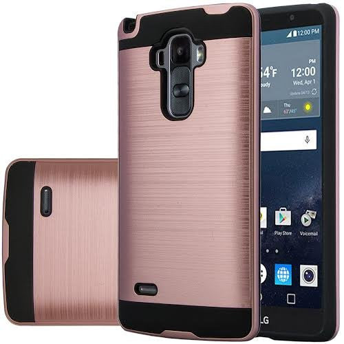 LG G Stylo Case, LG G Vista 2 Case - brush rose gold - www.coverlabusa.com