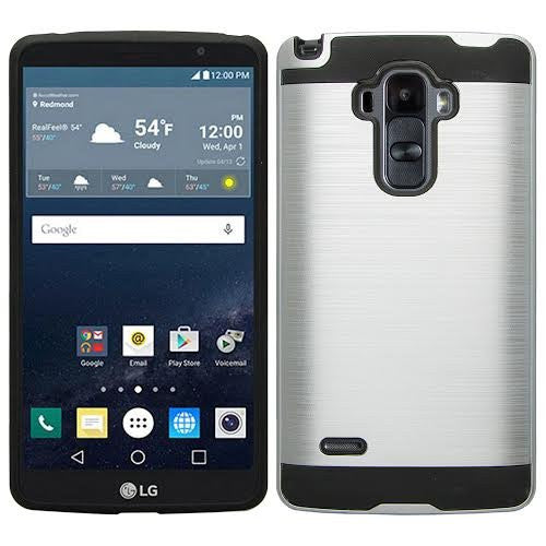 LG G Stylo Case, LG G Vista 2 Case - brush silver - www.coverlabusa.com
