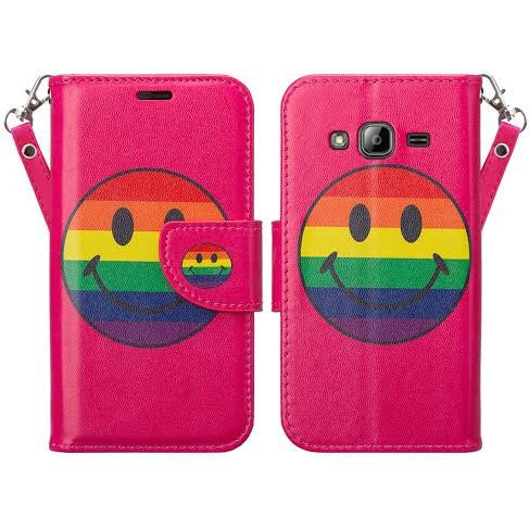 Galaxy J3/J3V | Express Prime | Sky | Amp Prime | Sol wallet case - emoji - coverlabusa.com