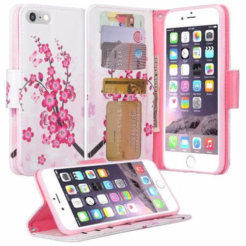 iphone 7 plus case, iphone 7 plus wallet case - cherry blossom - www.coverlabusa.com