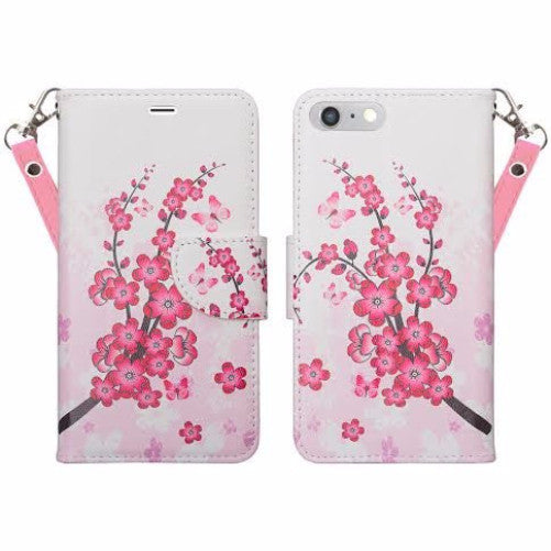 iphone 7 plus case, iphone 7 plus wallet case - cherry blossom - www.coverlabusa.com