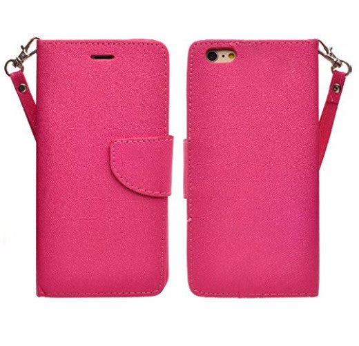 iphone 6s case, apple iphone 6 wallet case - hot pink - coverlabusa.com