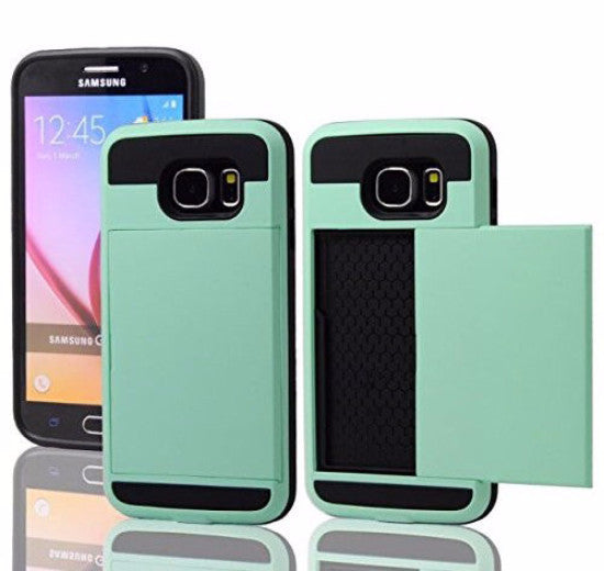 samsung galaxy s6 case with hidden card slot - teal - www.coverlabusa.com