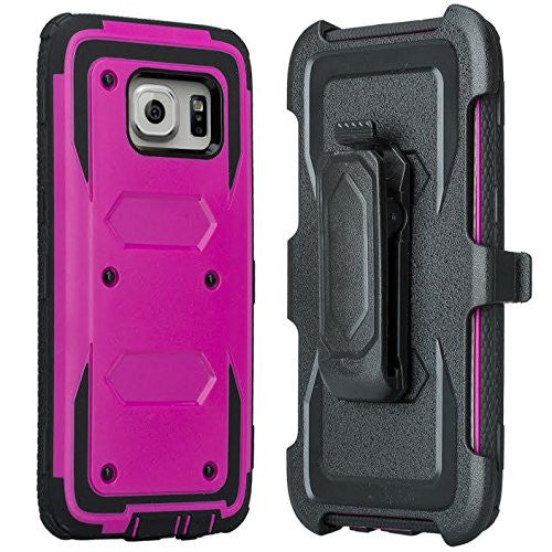 samsung S7 case, S7 heavy duty hybrid holster case - purple - www.coverlabusa.com