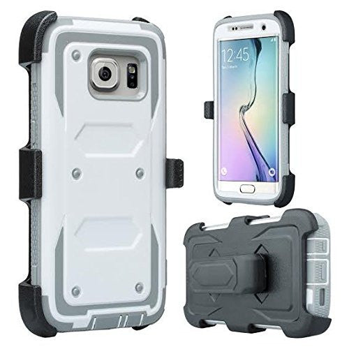 samsung S7 case, S7 heavy duty hybrid holster case - white - www.coverlabusa.com