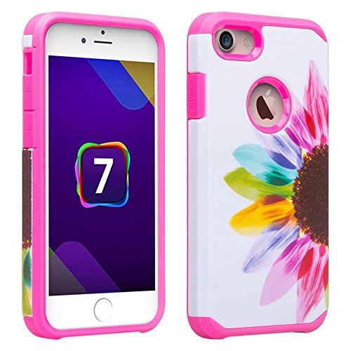 Apple iPhone 7 Hybrid Case - Vivid Sunflower - www.coverlabusa.com