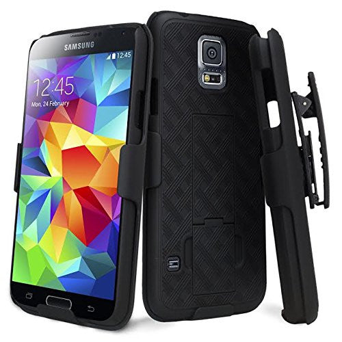samsung galaxy S5 case, holster shell black - www.coverlabusa.com