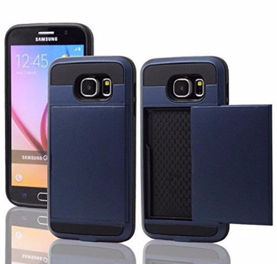 samsung galaxy s6 edge case with hidden card slot - navy blue - www.coverlabusa.com