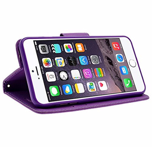 iphone 6s case, apple iphone 6 wallet case - purple - coverlabusa.com
