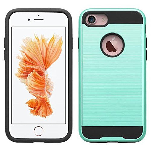 iphone 7 case, iphone 7 hybrid case - brush blue - www.coverlabusa.com