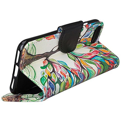 apple iphone 7 wallet case - colorful tree - www.coverlabusa.com