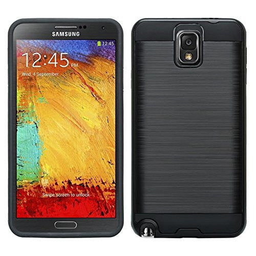 samsung galaxy note 3 brush case - black - www.coverlabusa.com