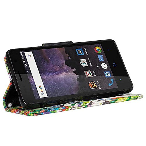 zte tempo vibrant tree wallet case - www.coverlabusa.com