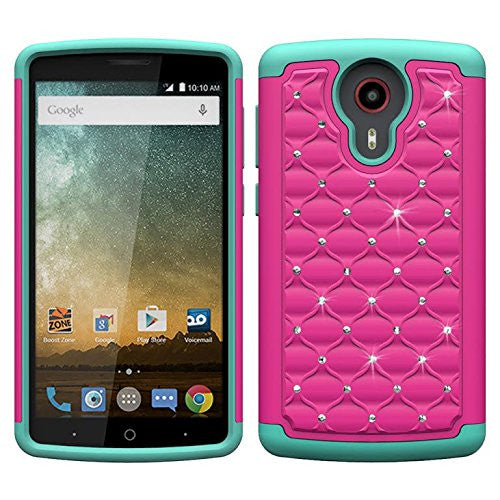 ZTE Ultra Case | ZTE Uhura | ZTE Quest Case - Rhinestone Hybrid - www.coverlabusa.com