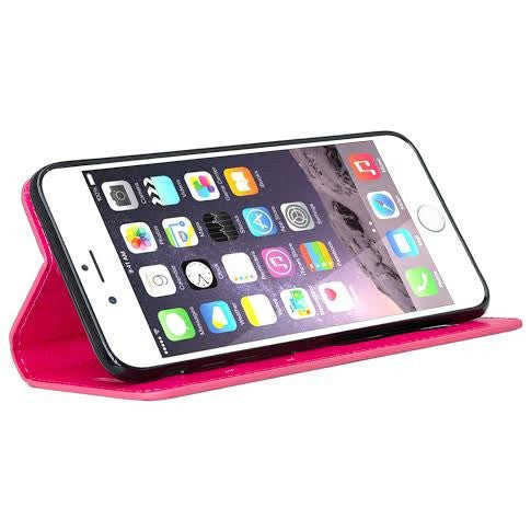 iphone 7 plus case, iphone 7 plus wallet case - hot pink - www.coverlabusa.com