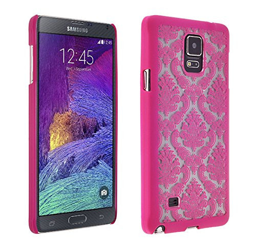samsung galaxy note 4 damask case - hot pink - www.coverlabusa.com