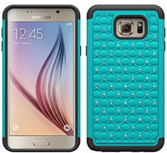 samsung note 5 case - diamond hybrid - teal - www.coverlabusa.com