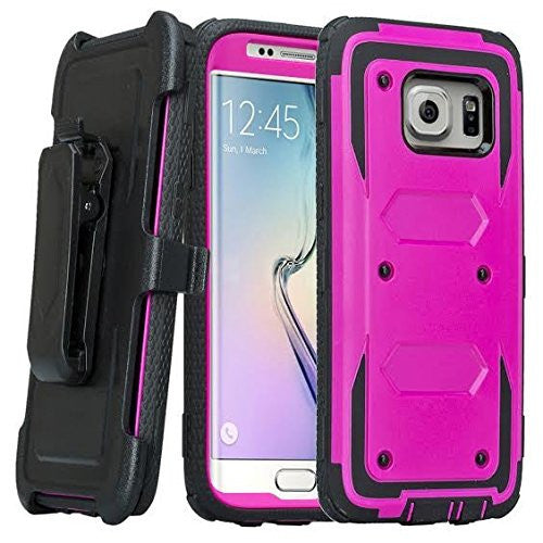 samsung S7 case, S7 heavy duty hybrid holster case - purple - www.coverlabusa.com